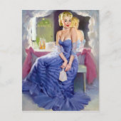 Bij de spiegel omhoog briefkaart (Voorkant)