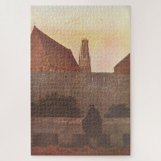 Bij de stadsmuur (1800) - Caspar David Friedrich Legpuzzel (Verticaal)