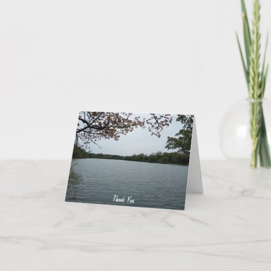 Bij de stilte van Hoyt Lake Bedankkaart (Voorkant)