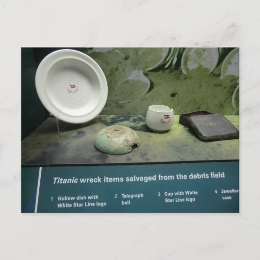 Bij de Titanic aangekochte objecten Briefkaart (Voorkant)