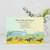 Bij de uitnodiging van de racepartij Racetrack Hor (Staand voorkant)