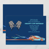 Bij de uitnodiging voor het sporen van het ras (Voorkant / Achterkant)