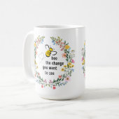 Bij de Verandering Inspirerende Koffiemok (Voorkant links)