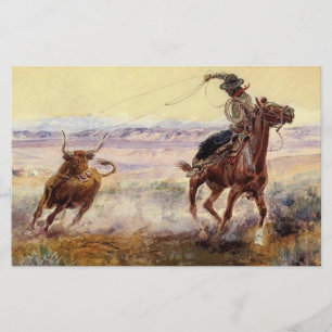“Bij de vijver” door Charles M Russell Briefpapier