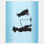 Bij de visstek fleece deken (Voorkant)