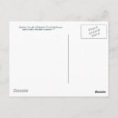 Bij de voet van de Vuurtoren van het Punt Montauk Briefkaart (Achterkant)