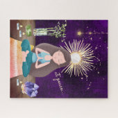 Bij de Vredesgedenkdag van Yoga Girl en Crystals Legpuzzel (Horizontaal)