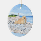 Bij de vuurtoren keramisch ornament (Rechts)