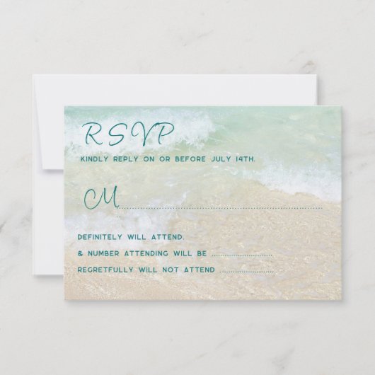 Bij de zee RSVP aantal aanwezigen bijlage (Voorkant)