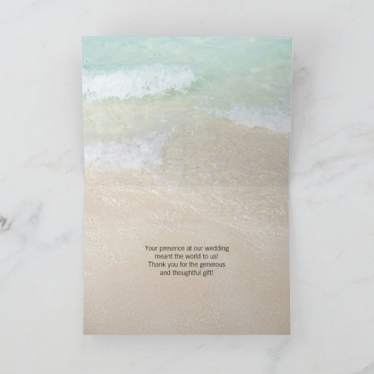 Bij de Zee Stervis Huwelijk Hartelijk Bedankt (Binnen)