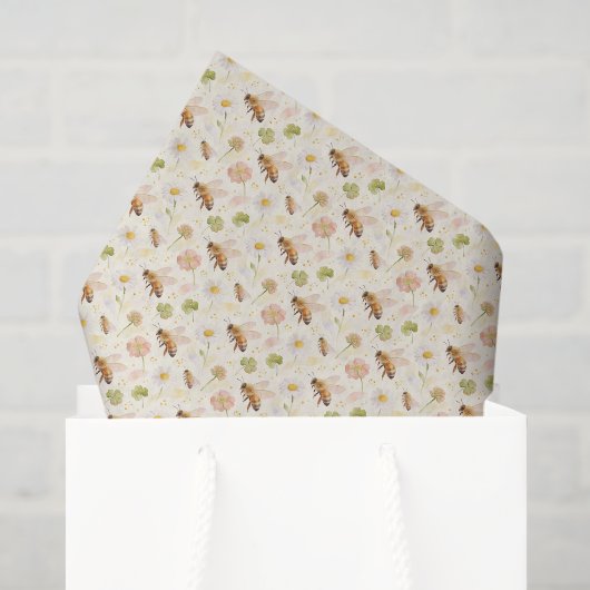 Bij Decouperpapier, Honingbij Papier (Cadeauzakje)