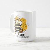bij die werkt koffiemok (Voorkant links)