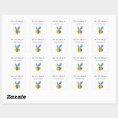 Bij - Dit boek is van Vierkante Sticker (Vel)