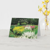 Bij Dit tuin-Denkt aan u Kaart (Gele Bloem)