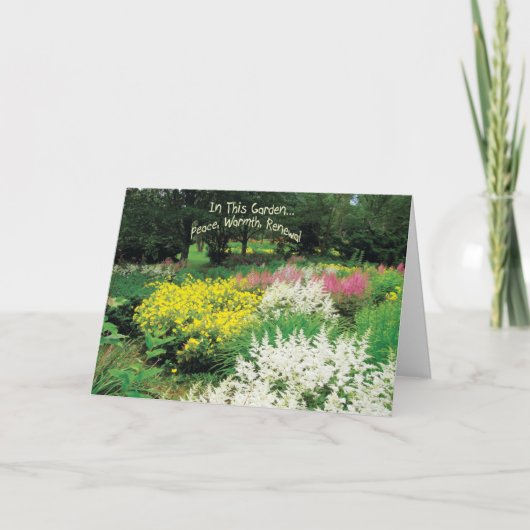 Bij Dit tuin-Denkt aan u Kaart (Voorkant)