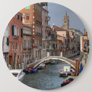 Bij Dorsoduro, Venetië, Italië Ronde Button 6,0 Cm