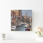 Bij Dorsoduro, Venetië, Italië Vierkante Klok (Huis)
