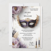 Bij Dress Code Prom kostuum Masquerade Bal Bruilof Kaart (Voorkant)