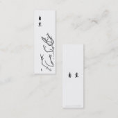 Bij Ease/Vogel op Bijkantoor Inspirerend Bladwijze Mini Visitekaartje (Voorkant / Achterkant)