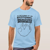 Bij een EMOTIONELE UITSPLITSING T-Shirt (Voorkant)