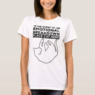 Bij een EMOTIONELE UITSPLITSING T-shirt