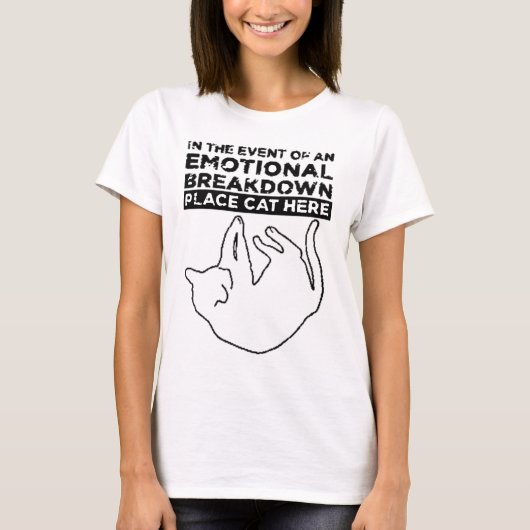 Bij een EMOTIONELE UITSPLITSING T-shirt (Voorkant)