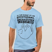 Bij een EMOTIONELE UITSPLITSING T-Shirt (Voorkant)
