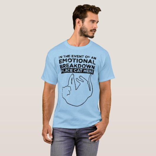 Bij een EMOTIONELE UITSPLITSING T-Shirt (Voorkant volledig)