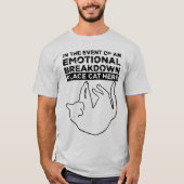 Bij een EMOTIONELE UITSPLITSING T-Shirt (Voorkant)