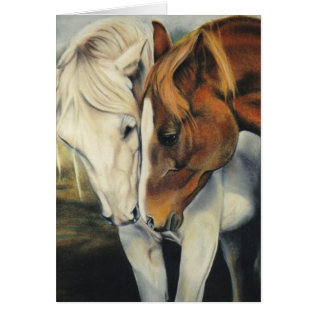 "Bij eerste zicht"-paardenkaart (Voorkant)