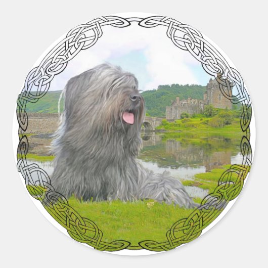 Bij Eilean Donan Ronde Sticker (Voorkant)