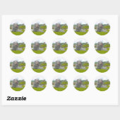 Bij Eilean Donan Ronde Sticker (Vel)
