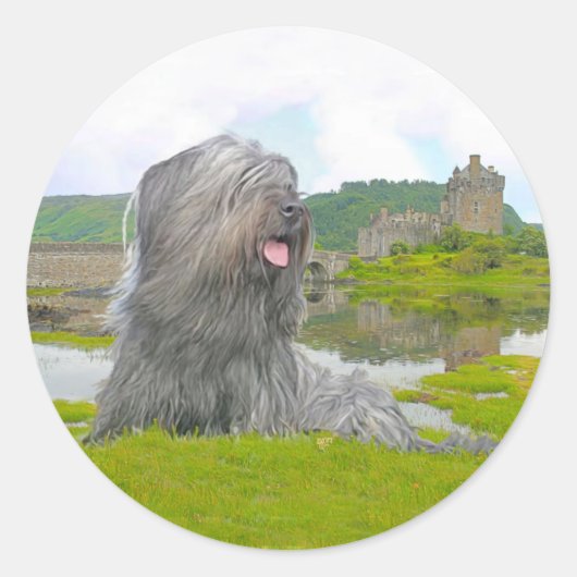 Bij Eilean Donan Ronde Sticker (Voorkant)