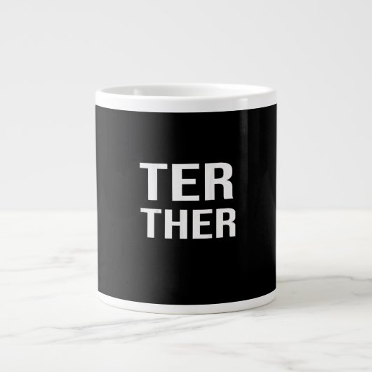 Bij elkaar passende koppels beter samen tweede dee grote koffiekop (Voorkant)