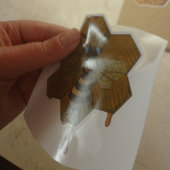 Bij en bijenkorf sticker 