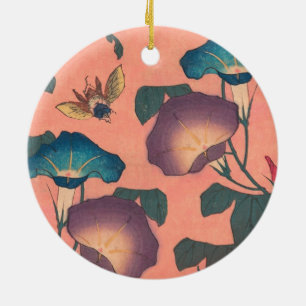 Bij en Bloem Japanse Aziatische Kunst Keramisch Ornament