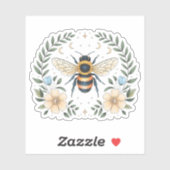 Bij en Bloemen Hemels Vinyl Sticker (Vel)