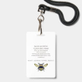 Bij en Kroon Zakelijk Badge (Achterkant met lanyard)