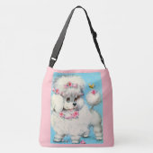 bij- en poezelafdrukken crossbody tas (Achterkant)