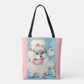 bij- en poezelafdrukken tote bag (Achterkant)
