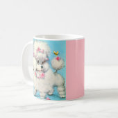 bij- en poezelpuppy koffiemok (Voorkant links)