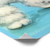 bij- en poezelpuppy poster (Hoek)