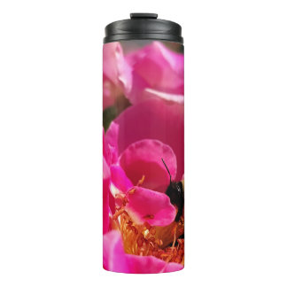 Bij en Roze Roos Thermosbeker