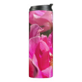 Bij en Roze Roos Thermosbeker (Gedraaid links)