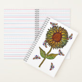 Bij en Zonnebloem Notitieboek (Binnen)