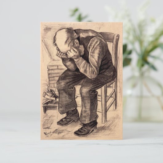 Bij Eternitys Gate - Van Gogh Bedankkaart (Staand voorkant)