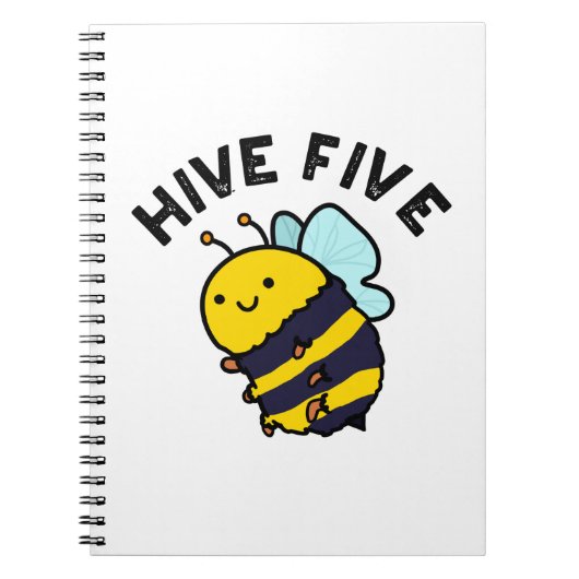 Bij Five Grappige High Five Bij PUn Notitieboek (Voorkant)
