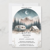 Bij Forest Wood Sky Tree Fire Camping Vrijgezellen Kaart (Voorkant)