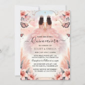 Bij Fun Joy Lily Twin Dual Joint Dubbele Quinceane Kaart (Voorkant)