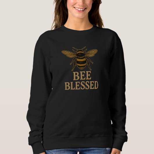Bij Geblessed - Christelijk Trui (Voorkant)